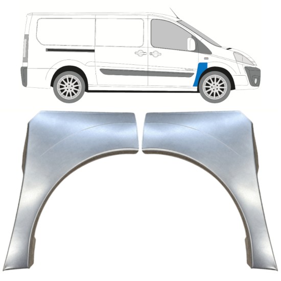 Pannello di riparazione parafango anteriore per Citroen Jumpy 2007-2016 / Sinistra / Destra / Sinistra+Destra / Set 15232