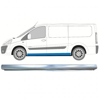 Pannello di riparazione sottoporta lamiera per Fiat Scudo Dispatch Expert 2007- / LWB / Sinistra 11047