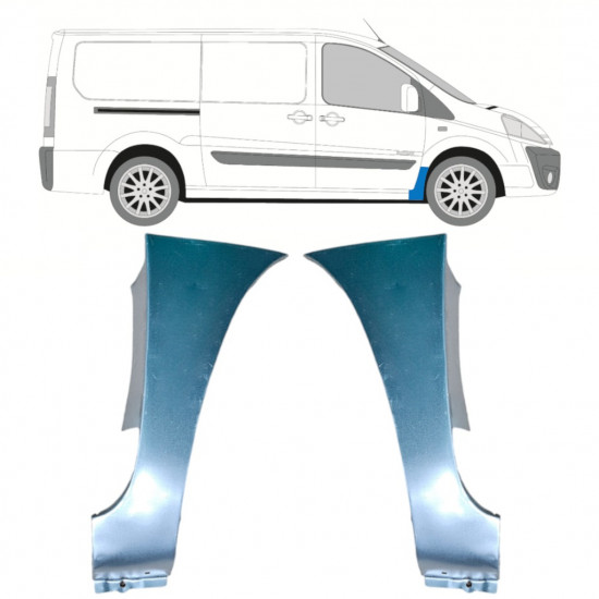 Pannello di riparazione parafango anteriore per Fiat Scudo 2007-2016 / Sinistra / Destra / Sinistra+Destra / Set 12899