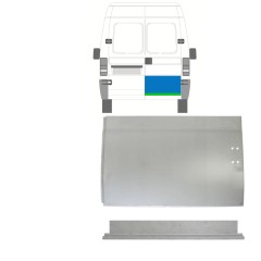 Lamiera di riparazione interno ed esterno porta posteriore per Peugeot Boxer 1994-2006 / Destra / Set 14048