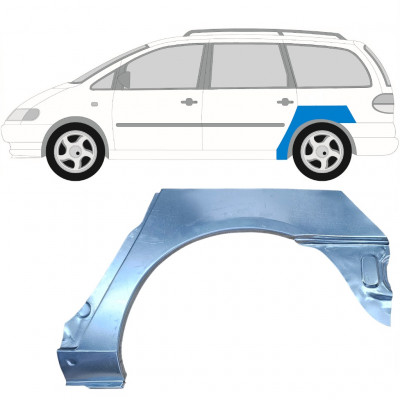 Pannello di riparazione parafango posteriore per VW Sharan Ford Galaxy 1995-2000 / Sinistra 6590