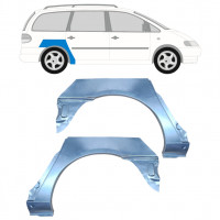 Pannello di riparazione parafango posteriore per Volkswagen Sharan 1995-2000 / Sinistra+Destra / Set 9290