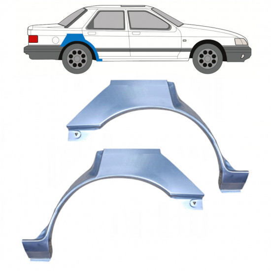 Pannello di riparazione parafango posteriore per Ford Sierra 1982-1993 / Sinistra+Destra / Set 9720