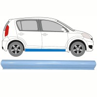 Pannello di riparazione sottoporta inferiore per Daihatsu Sirion 2005-2010 / Sinistra = Destra (simmetrico) 17266