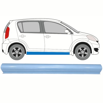 Pannello di riparazione sottoporta inferiore per Daihatsu Sirion 2005-2010 / Sinistra = Destra (simmetrico) 17266