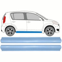 Pannello di riparazione sottoporta inferiore per Daihatsu Sirion 2005-2010 / Sinistra+Destra / Set 17267