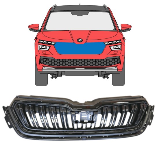 Griglia per Skoda Kamiq 2019- 14952