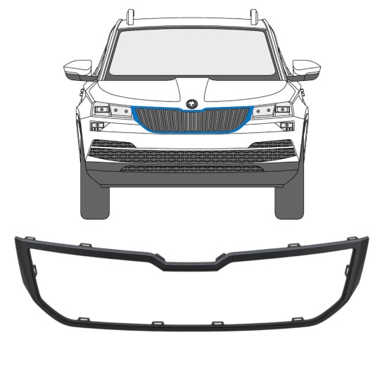 Cadre de calandre per Skoda Karoq 2017-2022 17233