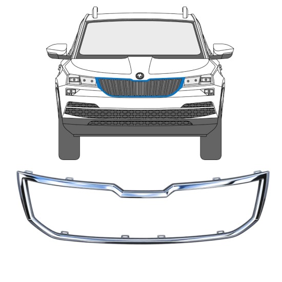 Cadre de calandre per Skoda Karoq 2017-2022 17232