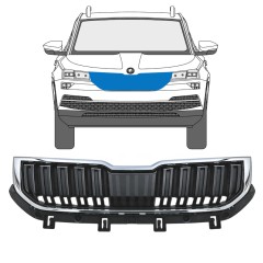 Griglia per Skoda Karoq 2017-2022 / Set 17234
