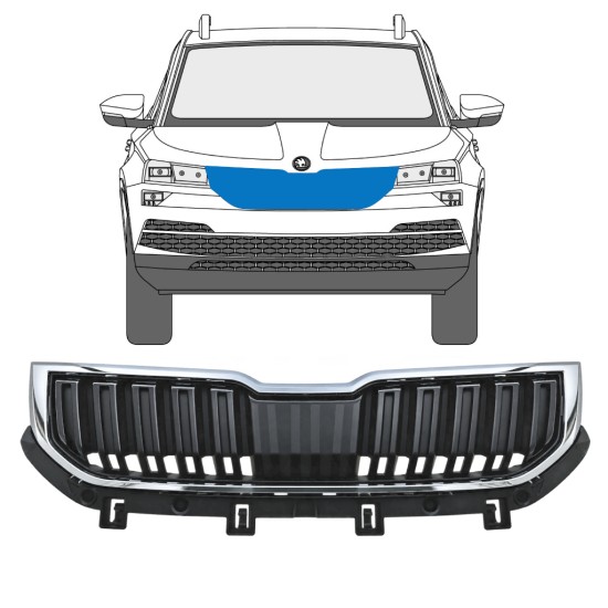 Griglia per Skoda Karoq 2017-2022 / Set 17234