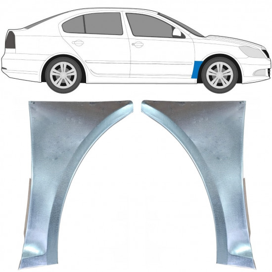 Pannello di riparazione parafango anteriore per Skoda Octavia 2004-2013 / Sinistra+Destra / Set 9602