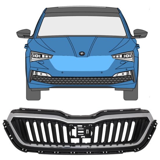 Griglia per Skoda Scala 2019- 17229