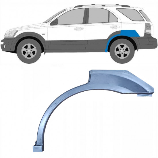 Pannello di riparazione parafango posteriore per Kia Sorento 2002-2009 / Sinistra 7835