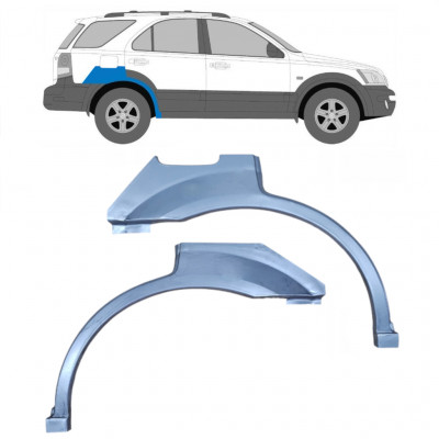 Pannello di riparazione parafango posteriore per Kia Sorento 2002-2009 / Sinistra+Destra / Set 10012