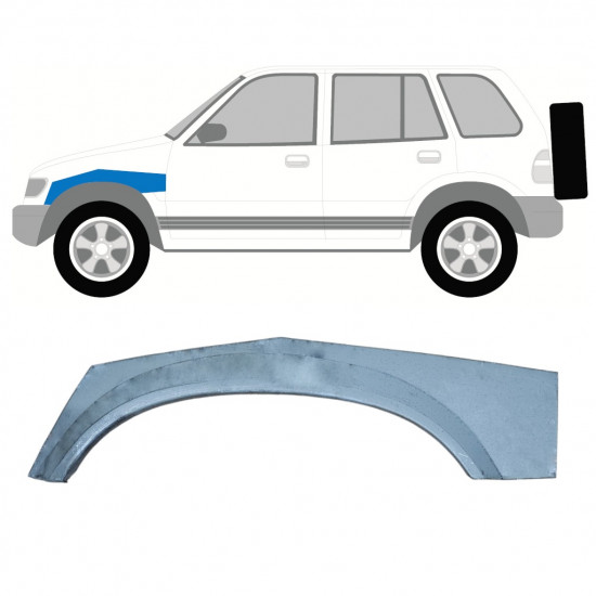 Pannello di riparazione parte superiore del parafango anteriore per Kia Sportage 1994-2002 / Sinistra 7919