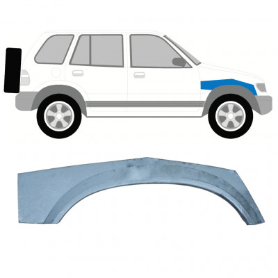 Pannello di riparazione parte superiore del parafango anteriore per Kia Sportage 1994-2002 / Destra 7918