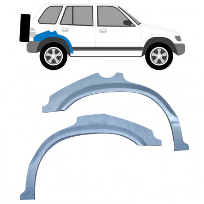 Pannello di riparazione parafango posteriore per Kia Sportage 1994-2002 / Sinistra+Destra / Set 10507