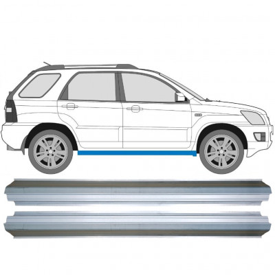 Pannello di riparazione sottoporta lamiera per Kia Sportage II 2004-2010 / Sinistra = Destra (simmetrico) 10504
