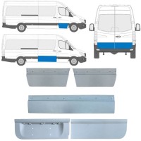Lamiera di riparazione porta esterno per Mercedes Sprinter 2006-2018 / Sinistra+Destra / Set 11317