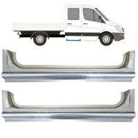 Lamiera di riparazione sottoporta posteriore per Mercedes Sprinter 2006-2018 / Sinistra+Destra / Set 15068