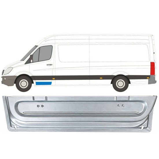 Pannello di riparazione porta anteriore interno per Mercedes Sprinter 2006-2018 / Sinistra 17054