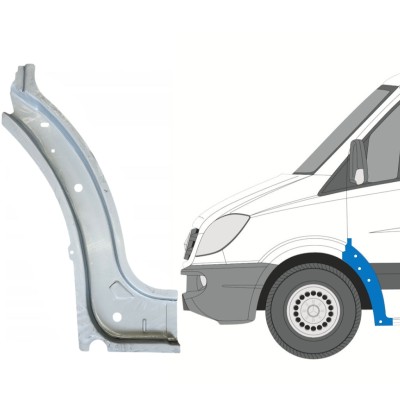 Lamiera di riparazione interno parafango anteriore per Mercedes Sprinter 2006-2018 / Sinistra 14723