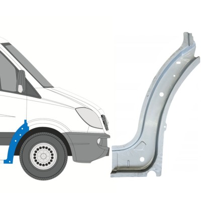 Lamiera di riparazione interno parafango anteriore per Mercedes Sprinter 2006-2018 / Destra 14722