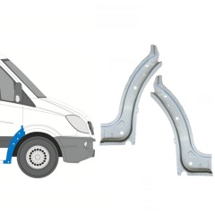 Lamiera di riparazione interno parafango anteriore per Mercedes Sprinter 2006-2018 / Sinistra+Destra / Set 14724
