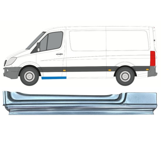 Pannello di riparazione davanzale della porta anteriore per Mercedes Sprinter 2006-2018 / Sinistra 17270