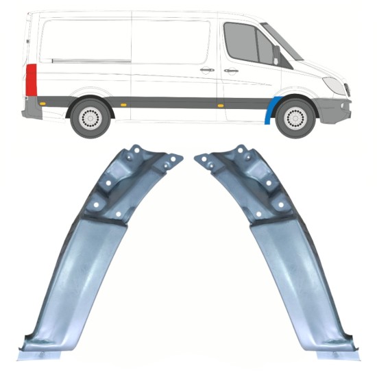 Pannello di riparazione parafango anteriore per Mercedes Sprinter 2006-2018 / Sinistra+Destra / Set 17256