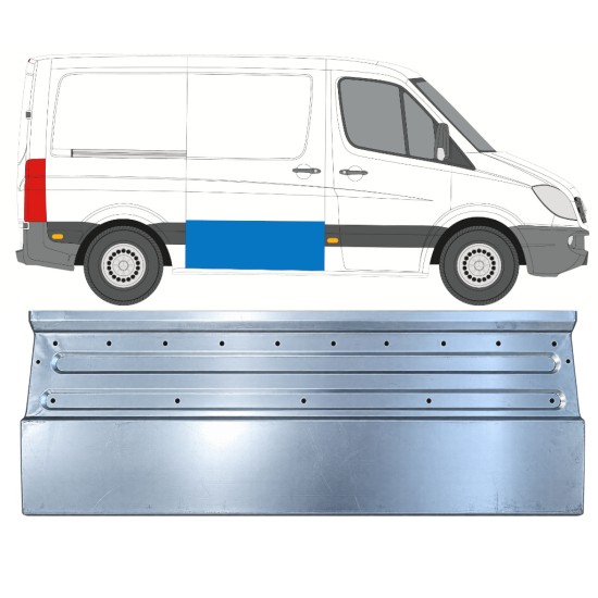Pannello di riparazione porta scorrevole per Mercedes Sprinter 2006-2018 / Destra 17308