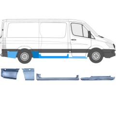 Set di pannelli di riparazione per Mercedes Sprinter 2006-2018 / Destra / 12424