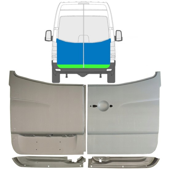 Pannello di riparazione porta posteriore per Mercedes Sprinter 2006-2018 / Set 10517