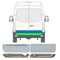 Pannello di riparazione porta posteriore per Mercedes Sprinter 2006-2018 / Sinistra+Destra / Set 6050