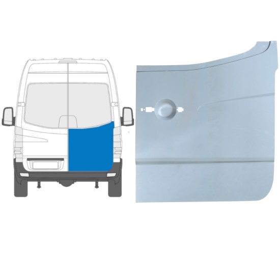 Pannello di riparazione porta posteriore alta per Volkswagen Crafter 2005-2017 / Destra 13505