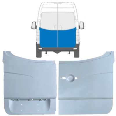 Pannello di riparazione porta posteriore per Mercedes Sprinter 2006-2018 / Sinistra+Destra / Set 10519