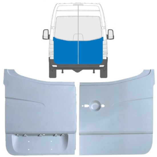 Pannello di riparazione porta posteriore per Volkswagen Crafter 2005-2017 / Sinistra+Destra / Set 14129