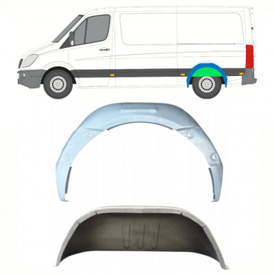 MERCEDES SPRINTER 2006- PASSARUOTA POSTERIORE INTERNO / SET / SINISTRA