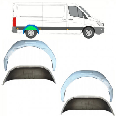 MERCEDES SPRINTER 2006- PASSARUOTA POSTERIORE INTERNO / SET / DESTRA + SINISTRA