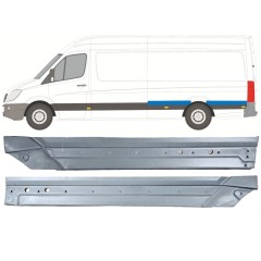 Pannello di riparazione parafango posteriore per Mercedes Sprinter 2006-2018 / Sinistra / Set 12058