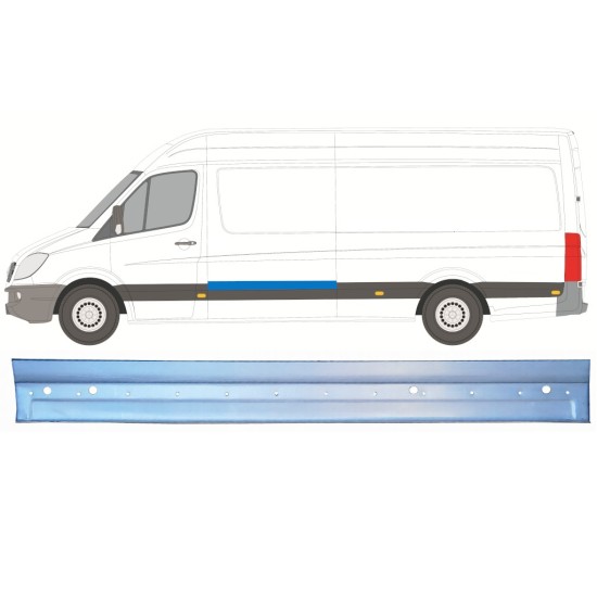 Pannello di riparazione laterale per Volkswagen Crafter 2005-2017 / Sinistra 16136