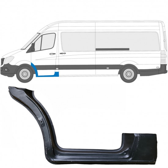 Pannello di riparazione davanzale della porta anteriore per Mercedes Sprinter 2006- / Sinistra 5725