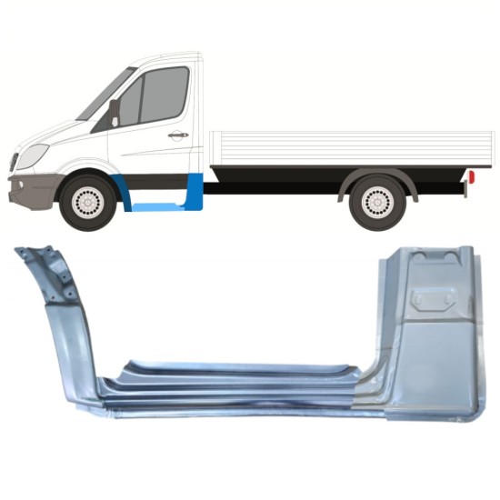 Set di pannelli di riparazione per Mercedes Sprinter 2006-2018 / Sinistra / Cabina singola / 15084