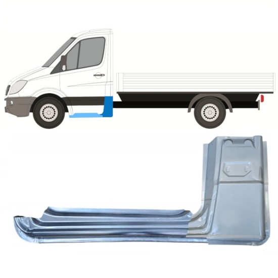 Set di pannelli di riparazione per Mercedes Sprinter 2006-2018 / Sinistra / Cabina singola / 15082