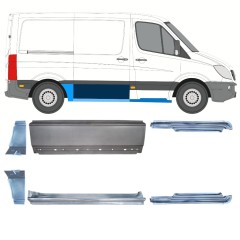 Set di pannelli di riparazione per Mercedes Sprinter 2006-2018 / Sinistra+Destra / 15589