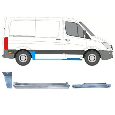 Set di pannelli di riparazione per Volkswagen Crafter 2005-2017 / Destra 15604