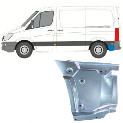 Pannello di riparazione parafango posteriore per Mercedes Sprinter 2006-2018 / SWB / Sinistra 11050