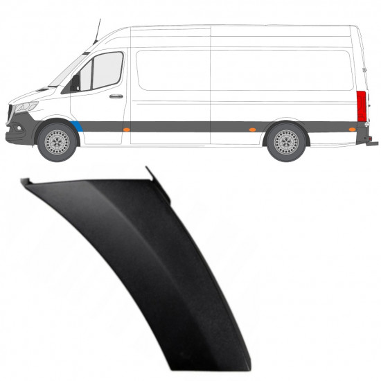 Modanatura parafango anteriore per Mercedes Sprinter 2018- / Sinistra 12931