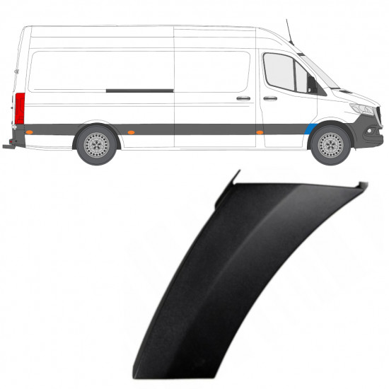 Modanatura parafango anteriore per Mercedes Sprinter 2018- / Destra 12930